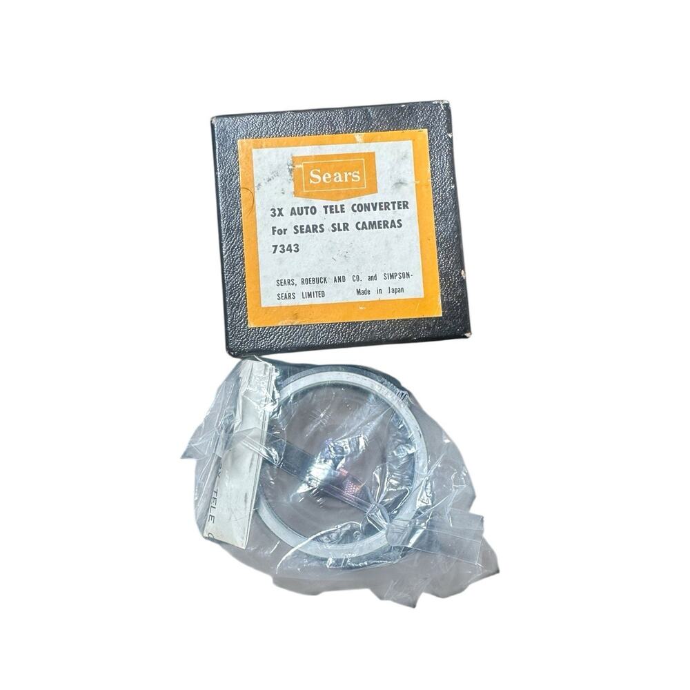 SEALED SEARS Auto 2X Tele Converter lens for Sears SLR cameras No 7342